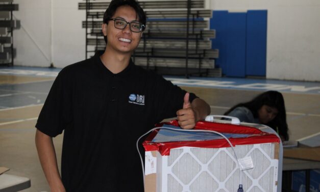 Estom Yumeka Maidu student teaches DIY air filtration techniques to help reservation communities during wildfire season