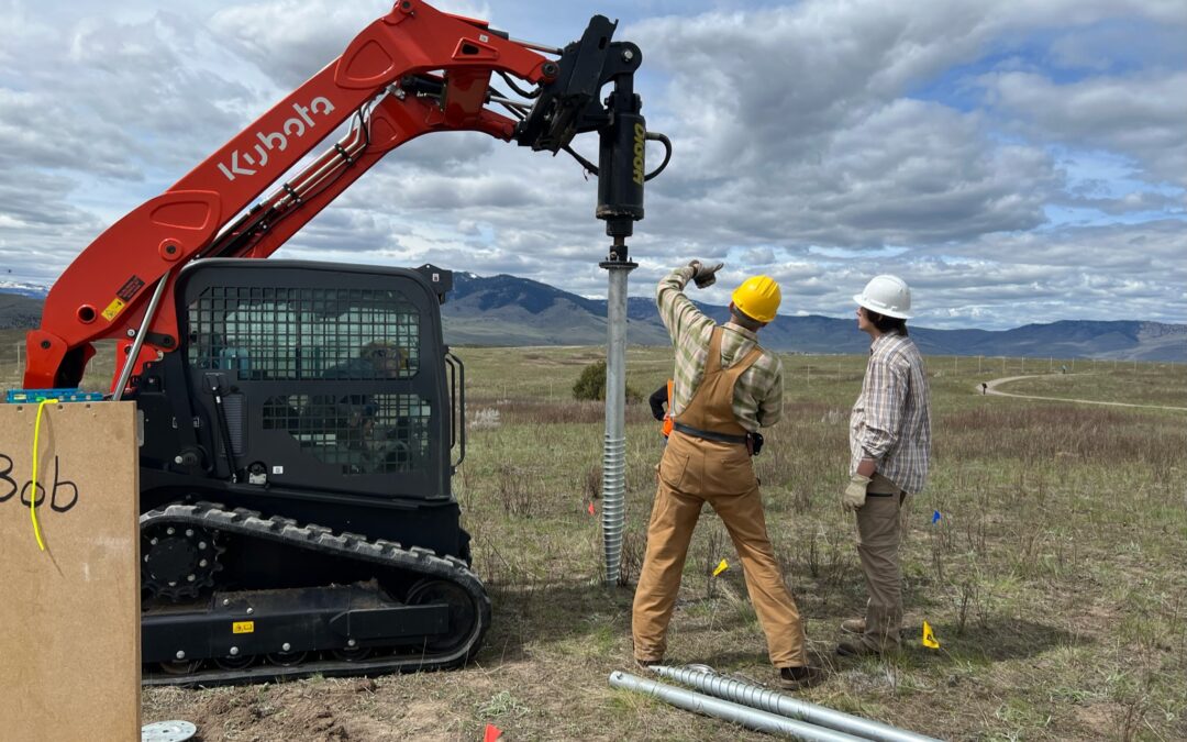 New Montana Mesonet Station installed on the CSKT Bison Range