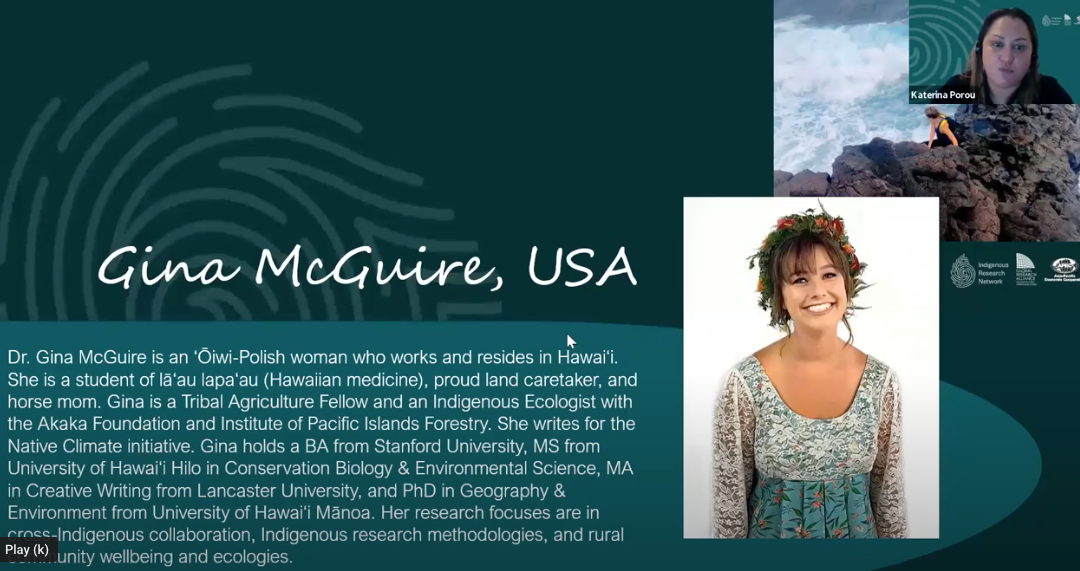 Native Climate reporter represents U.S. at Indigenous Research Network Workshop