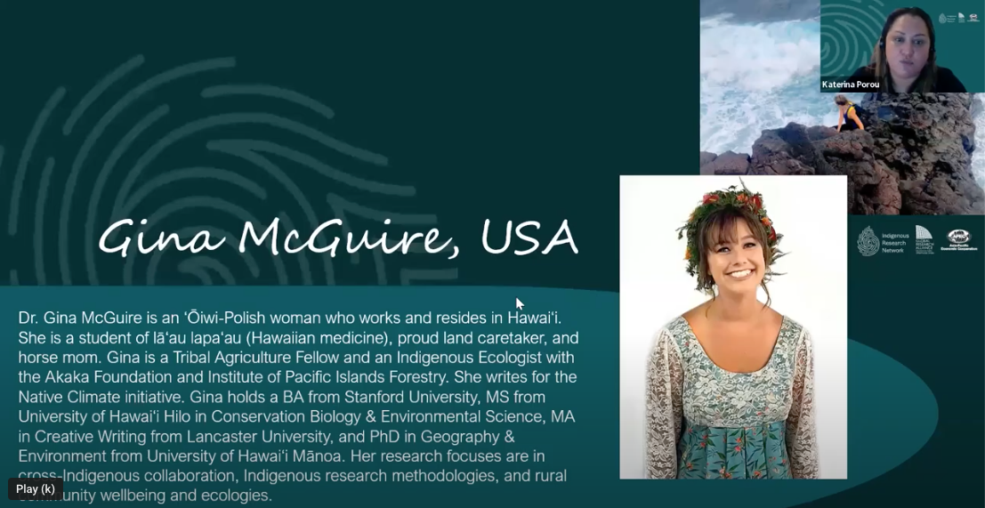 Native Climate reporter represents U.S. at Indigenous Research Network Workshop