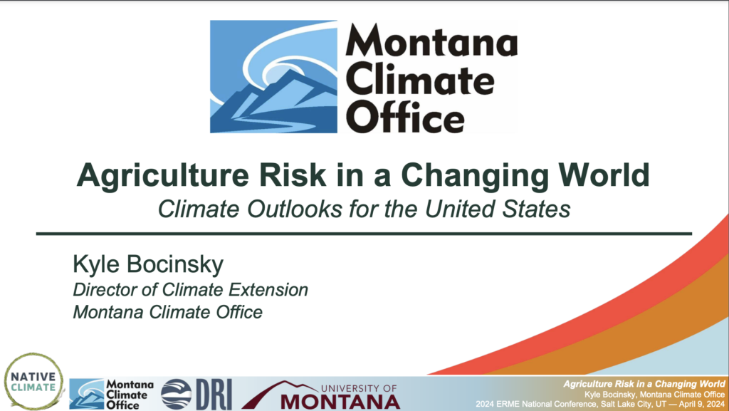 Agriculture Risk in a Changing World