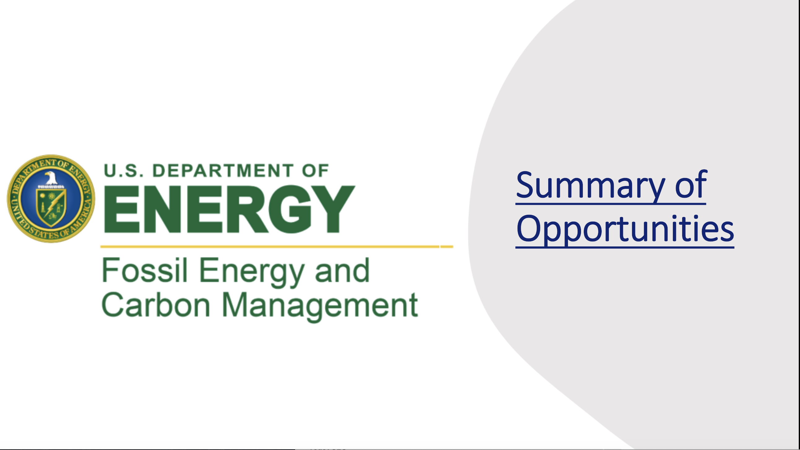 DOE Fossil Energy