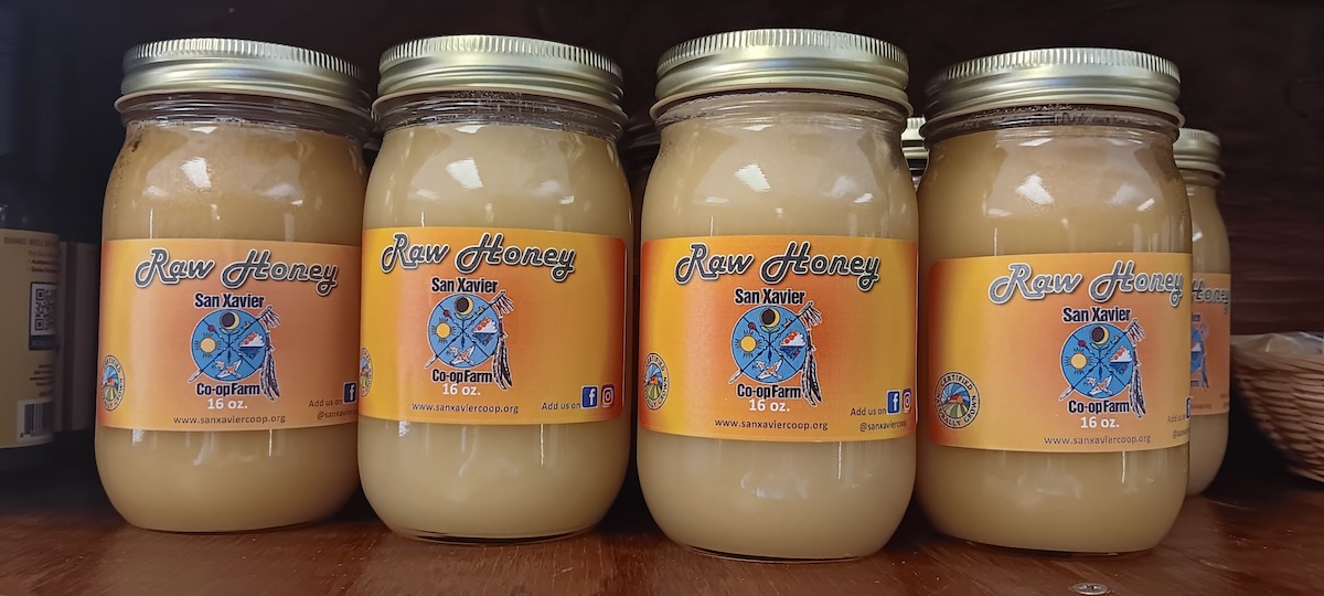 Honey Four jars of honey from the San Xavier Co-Op