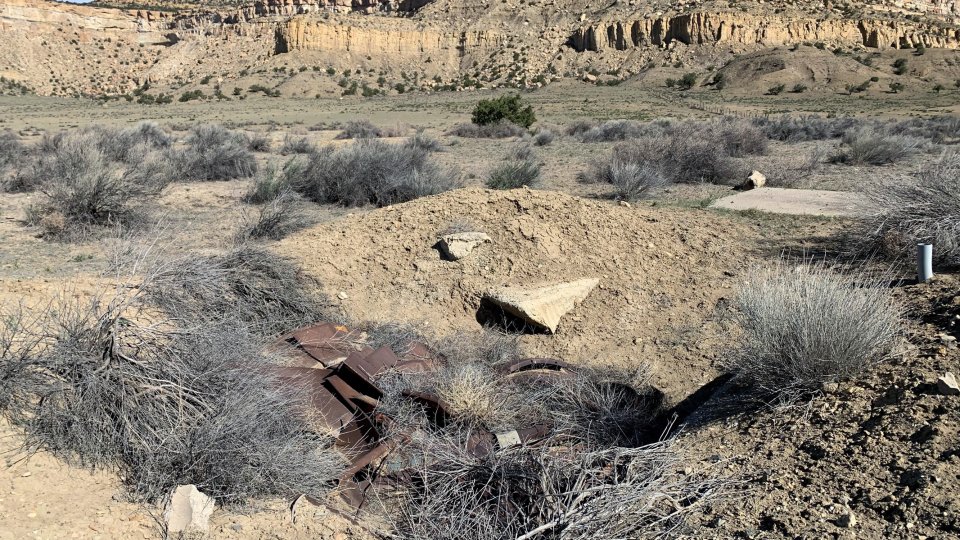 Possible Mine Ventilation Shaft at Old Church Rock Mine