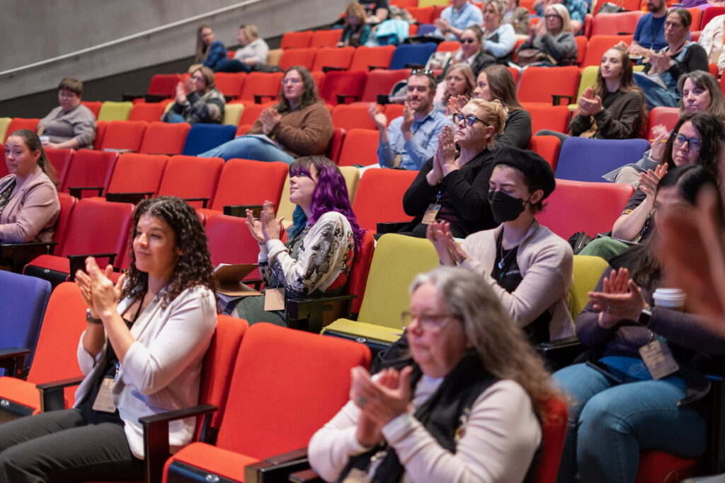 K-12 educators attend conference session Indigenous Storytelling. Credit: Tsvetelina Stefanova/DRI