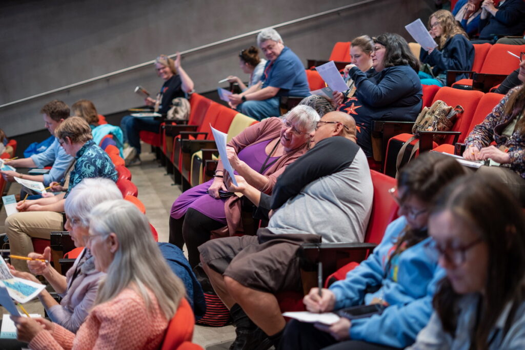 K-12 educators attend conference session Indigenous Storytelling. Credit: Tsvetelina Stefanova/DRI