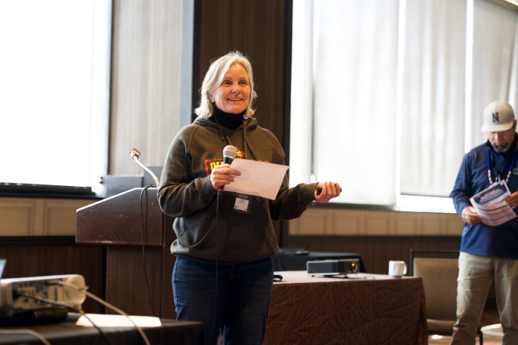 Caiti Steele introduces the workshop. 