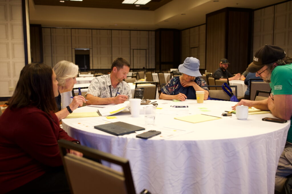 Workshop participants discuss climate change impacts